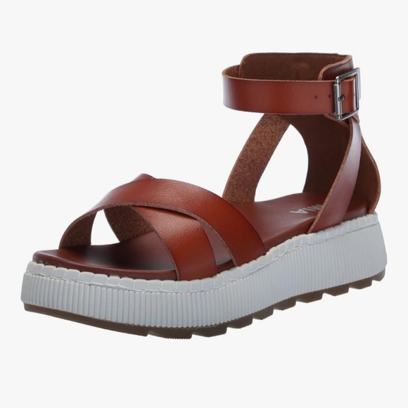 MIA Women's Red Browm Leather Sandals SIZE 7.5 M NEW NEW. - Picture 8 of 8